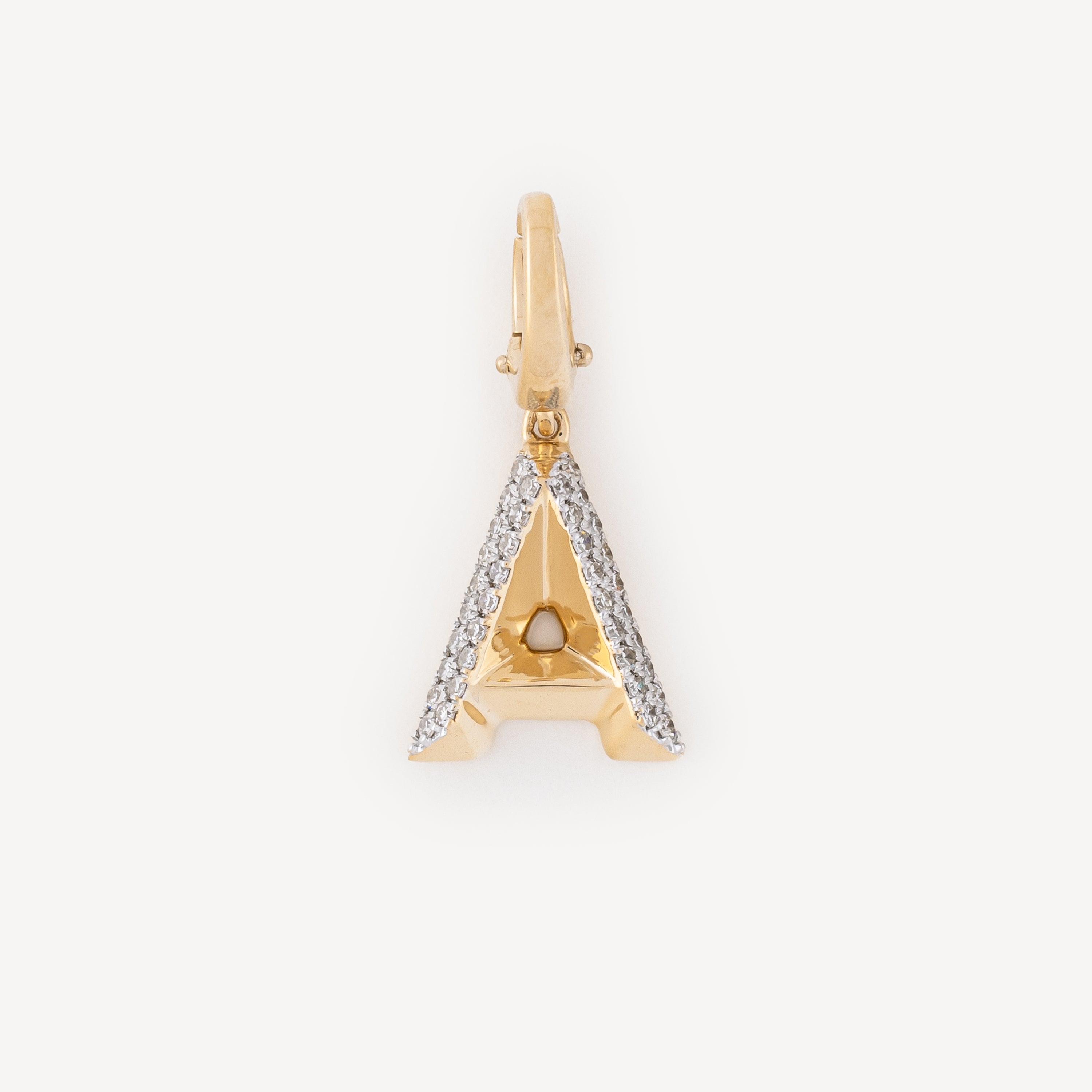 Gold Alphabet Diamond Charm