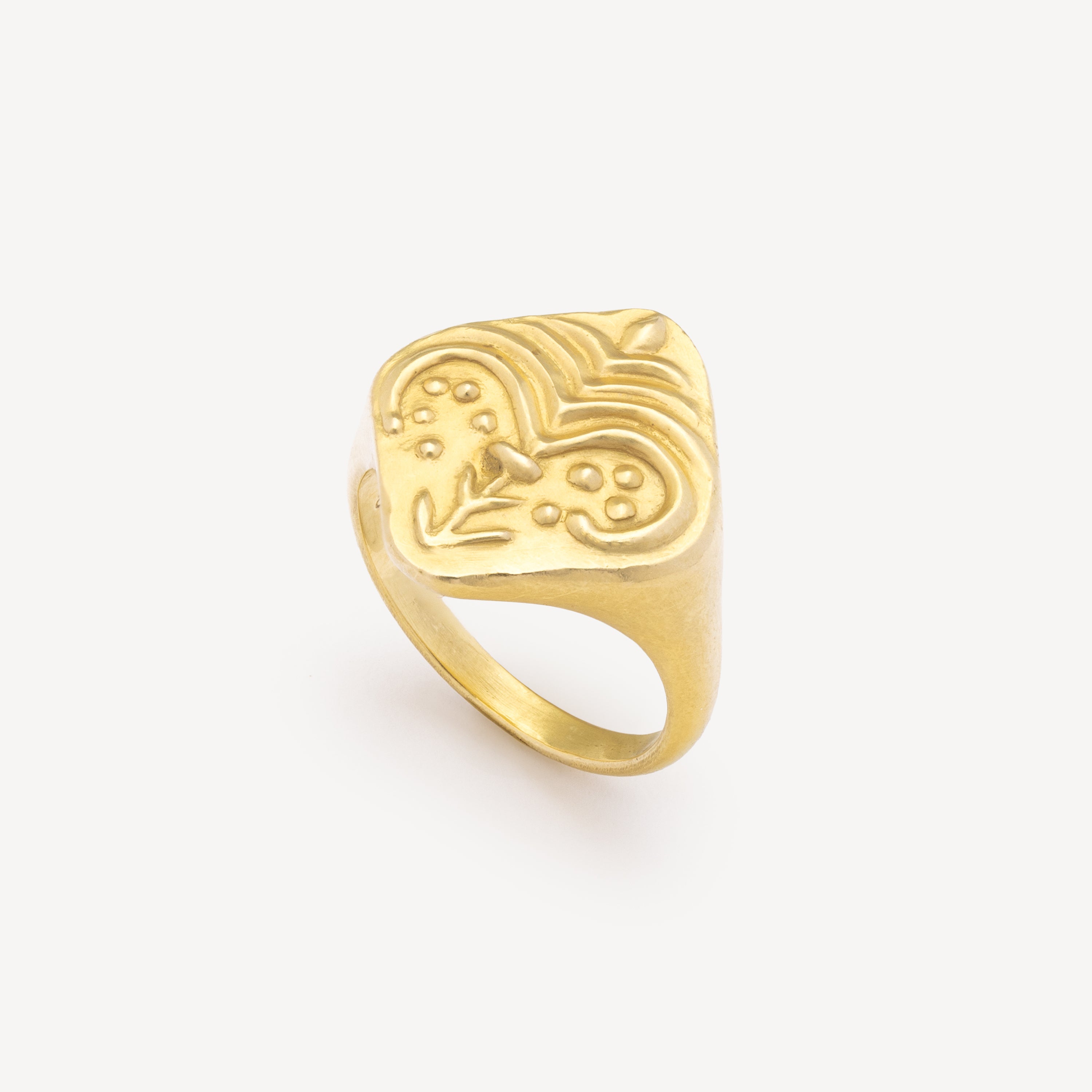 Yellow Gold Palmyra Ring