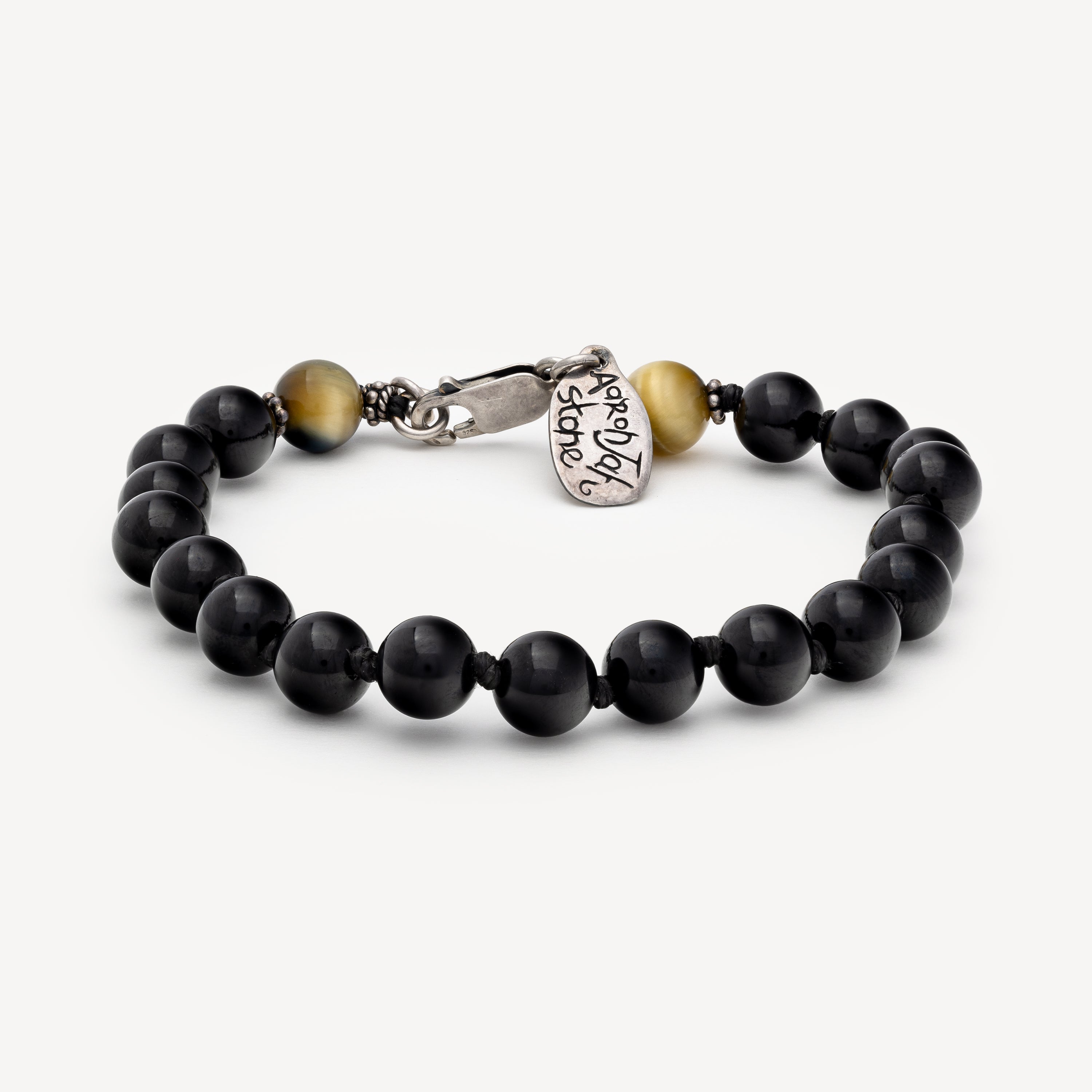 Golden Tiger Eye Black Tourmaline Bracelet