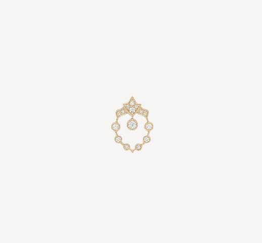 Rêveuse Bouton Earring Yellow Gold Diamonds