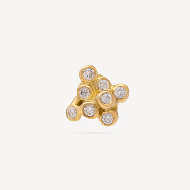 Studs Star Cluster Diamonds Earrings