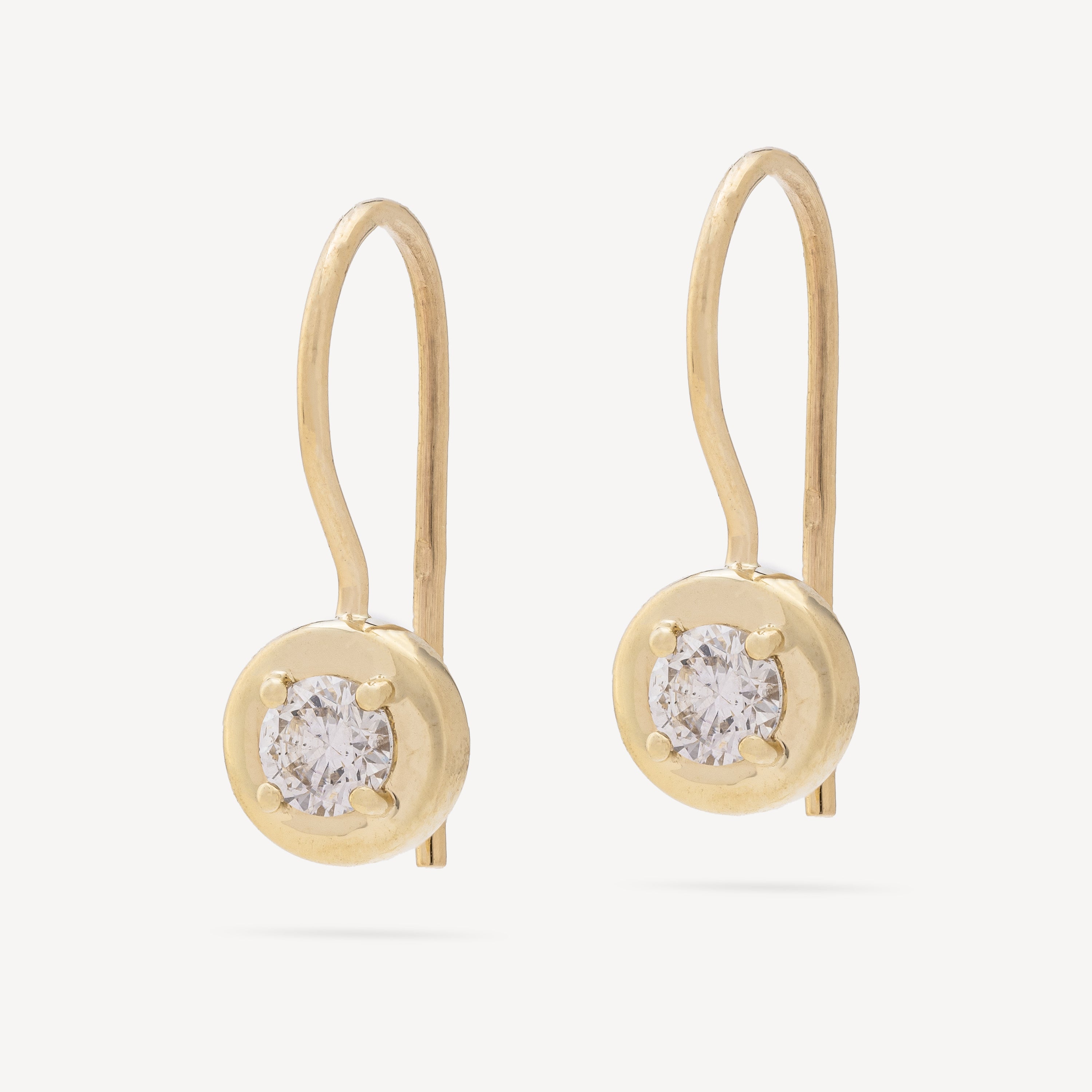 Round Diamond Cloud Earrings