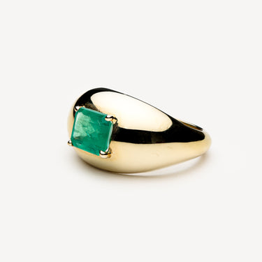 Emerald Domed ring