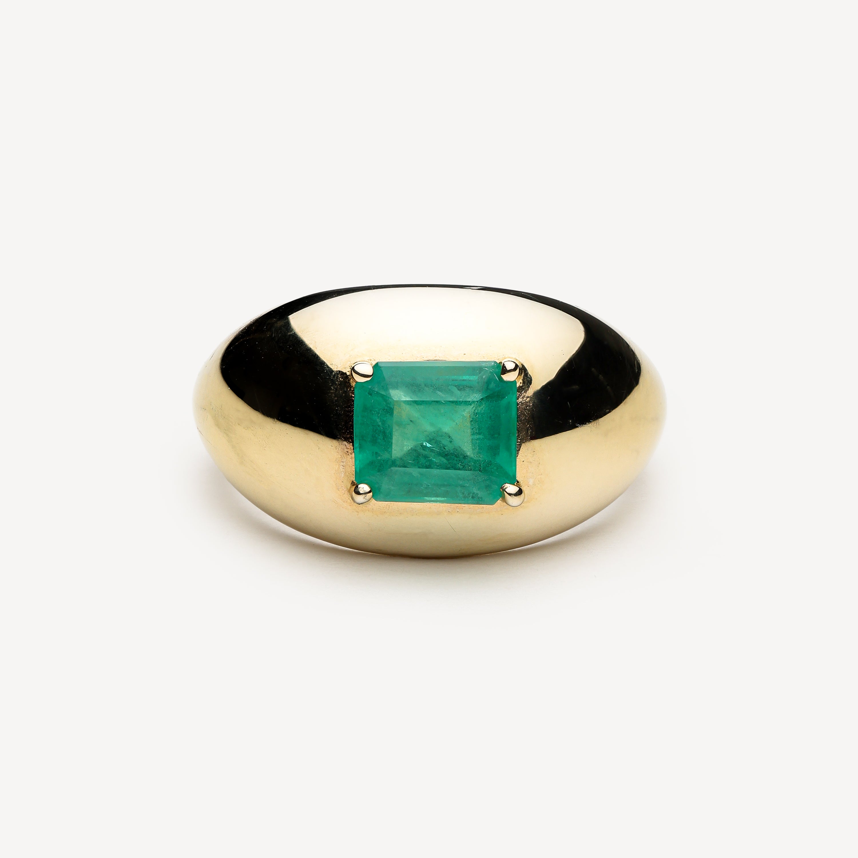 Emerald Domed ring