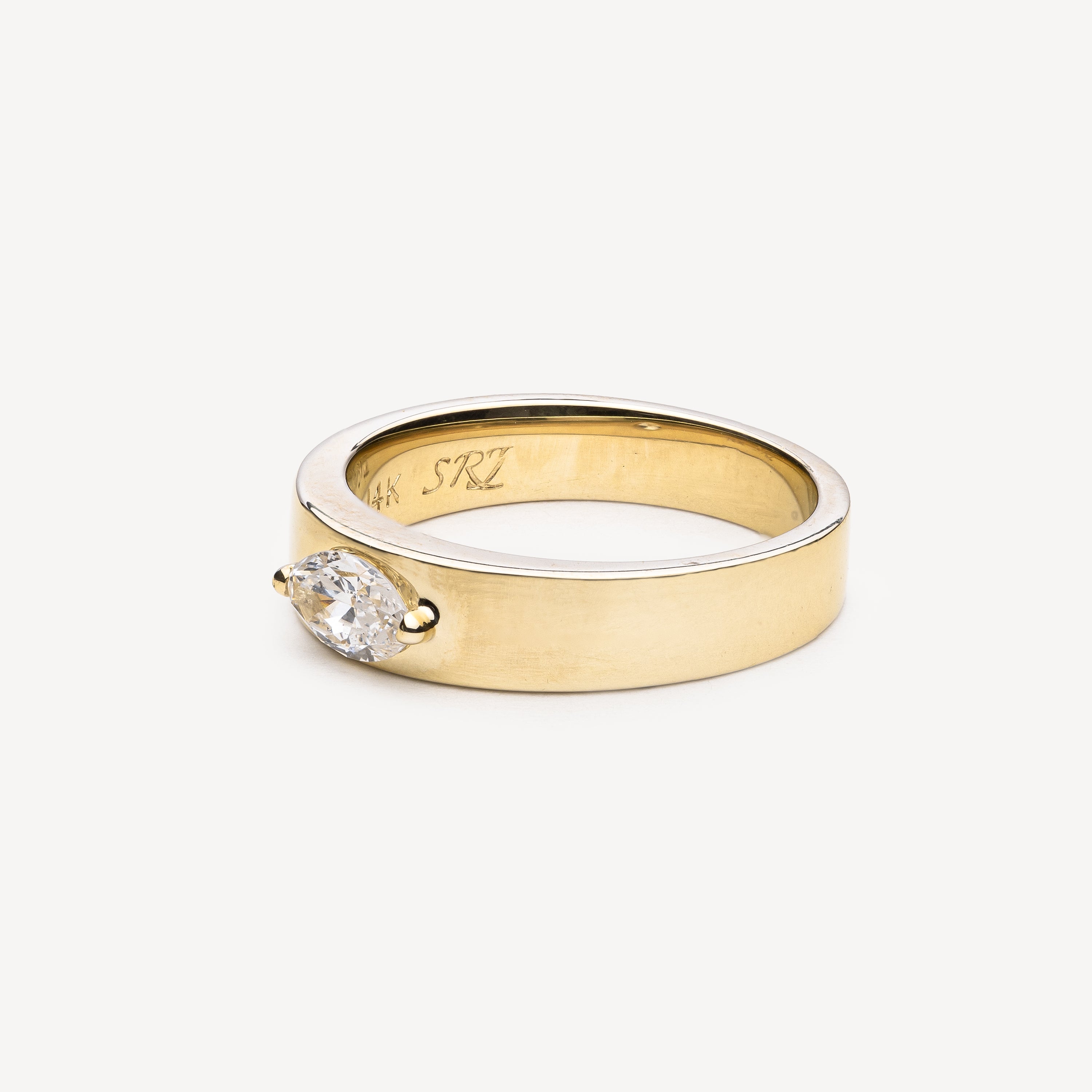 Solitaire Marquise Ring