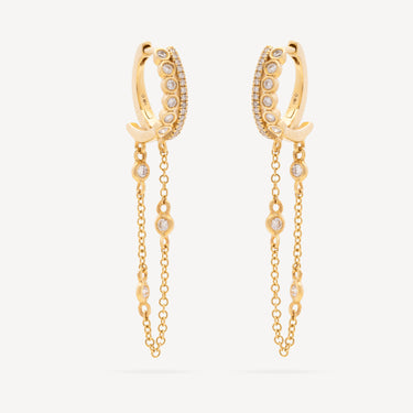 Diamond Rocker Drip Earrings