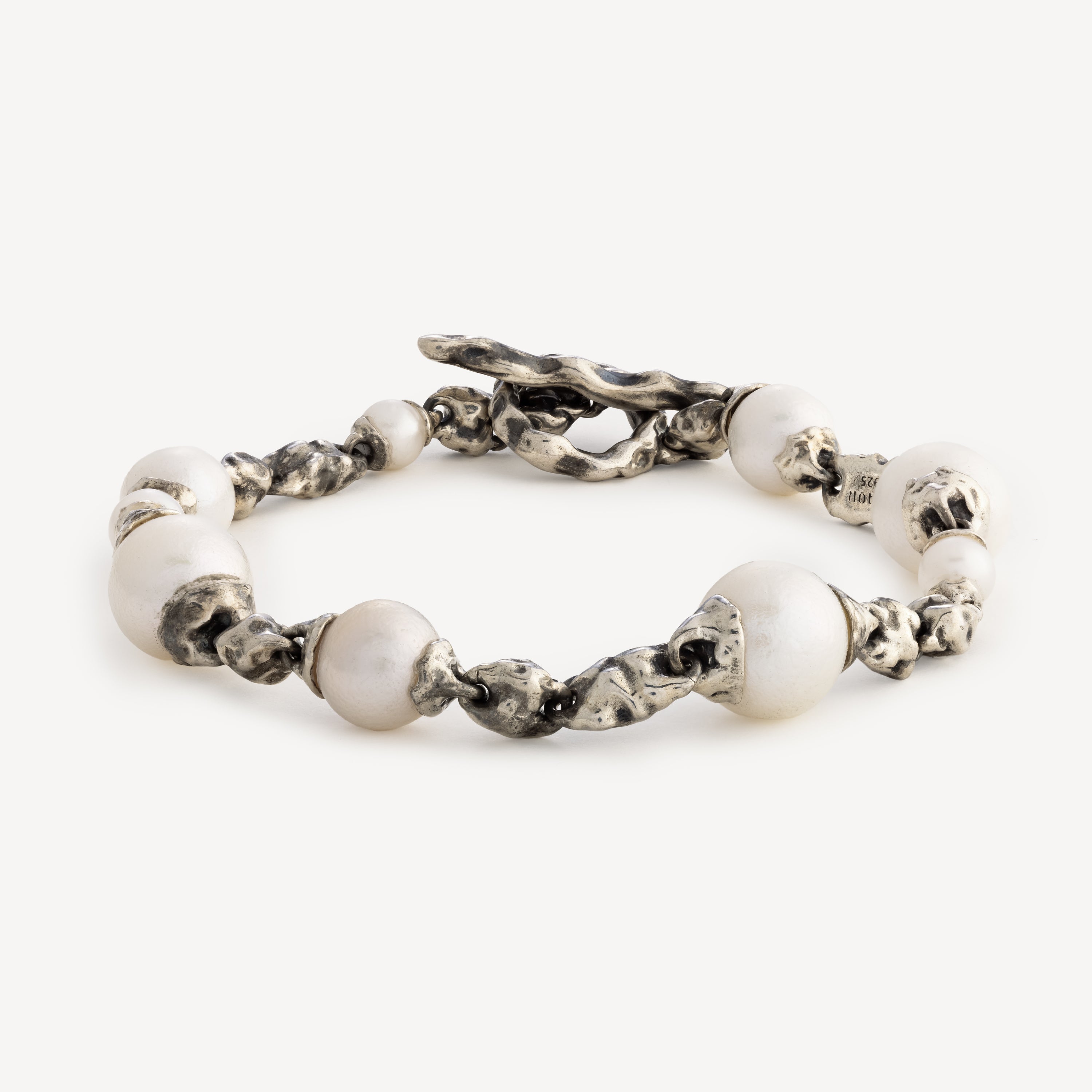 Corollary Silver Beads Bracelet