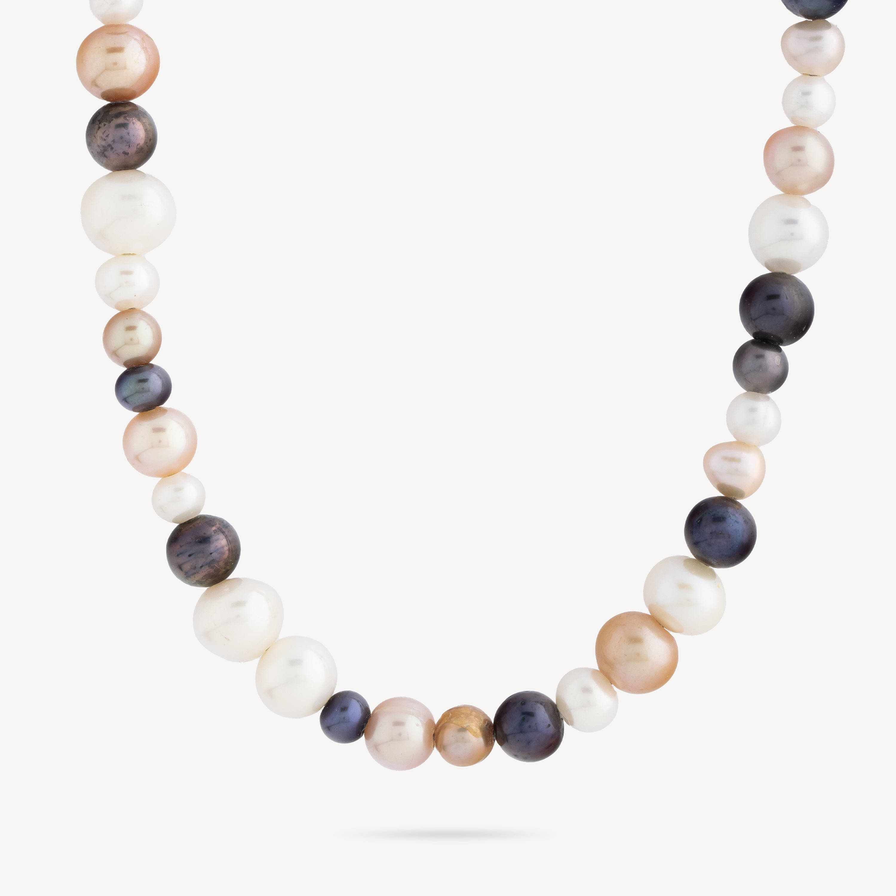 Silver Mix Pearl Necklace