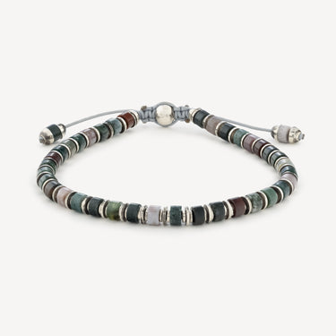 Silver Indian Agate Sapet Bracelet