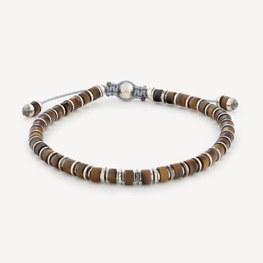 Silver Tiger Eye Sapet Bracelet