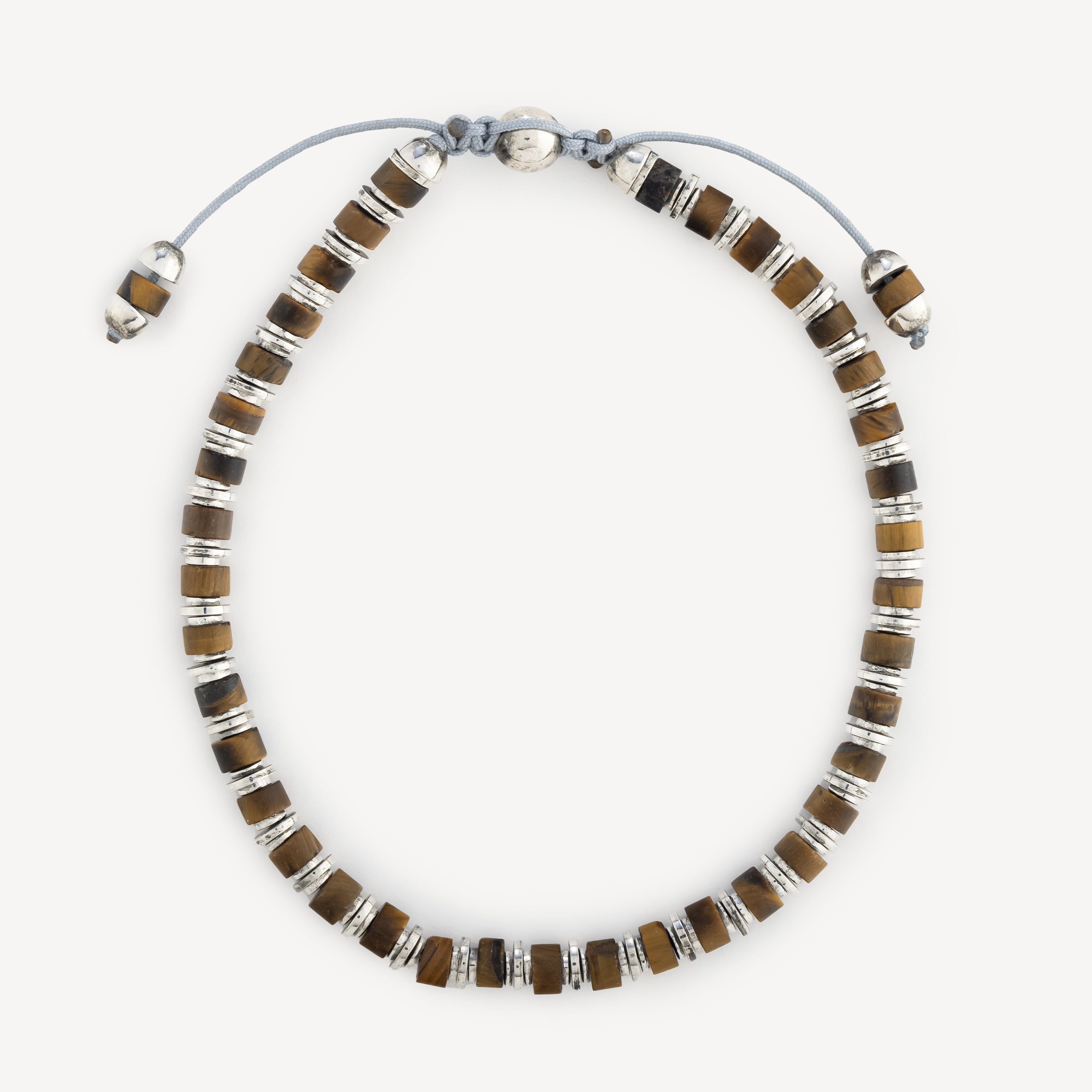 Silver Tiger Eye Sapet Bracelet