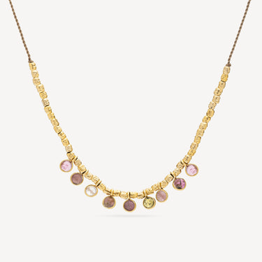 Multicolored Tourmaline Vamsa Necklace