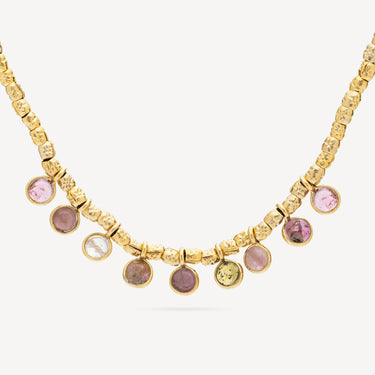 Multicolored Tourmaline Vamsa Necklace