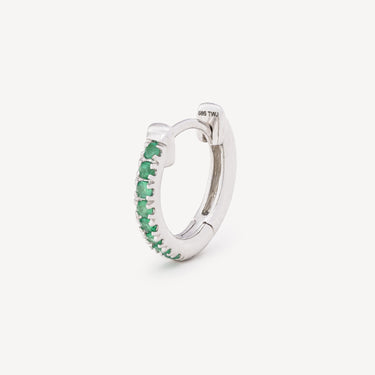 Hoop Emerald Daylight 7mm White Gold