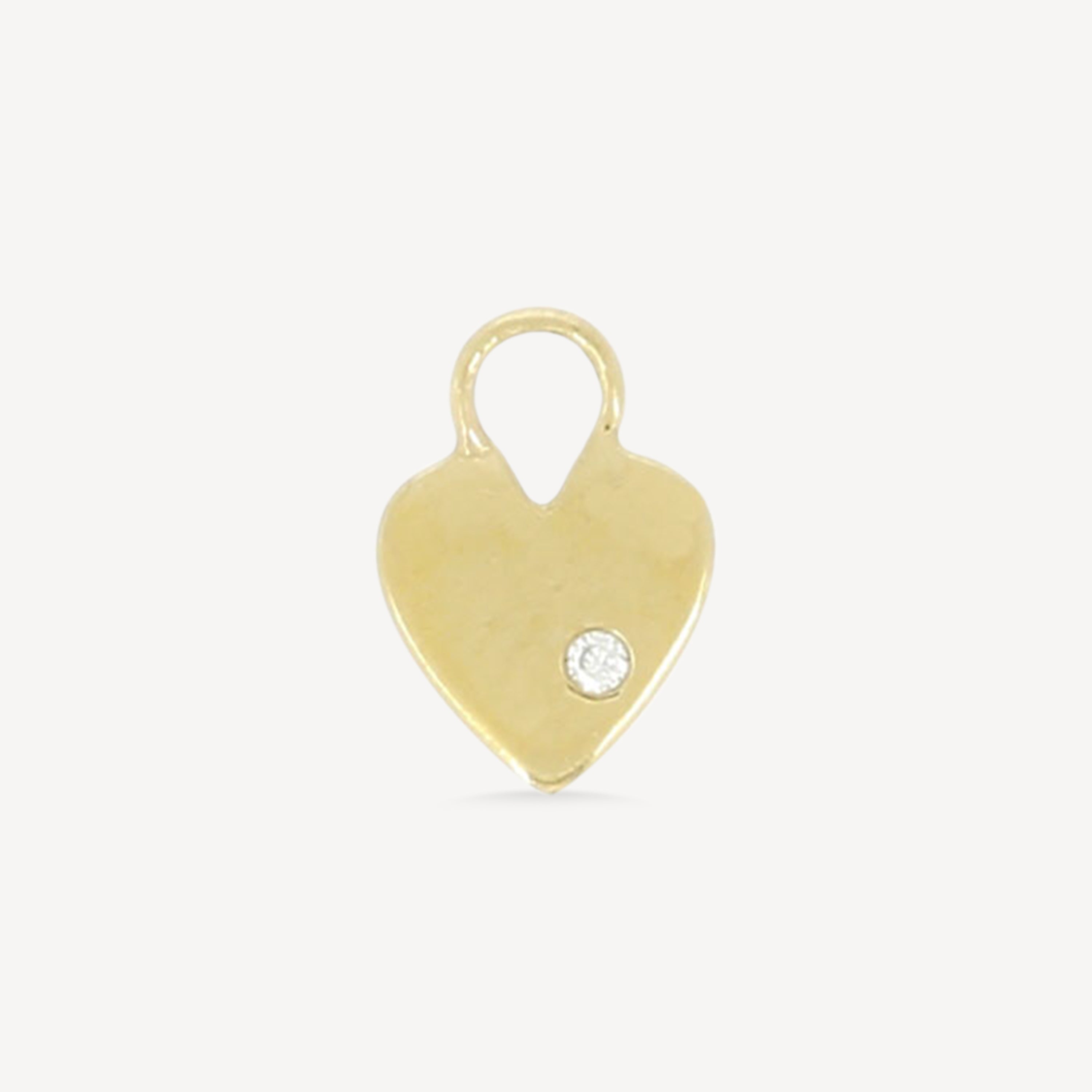 Heart 1 Diamond Charm