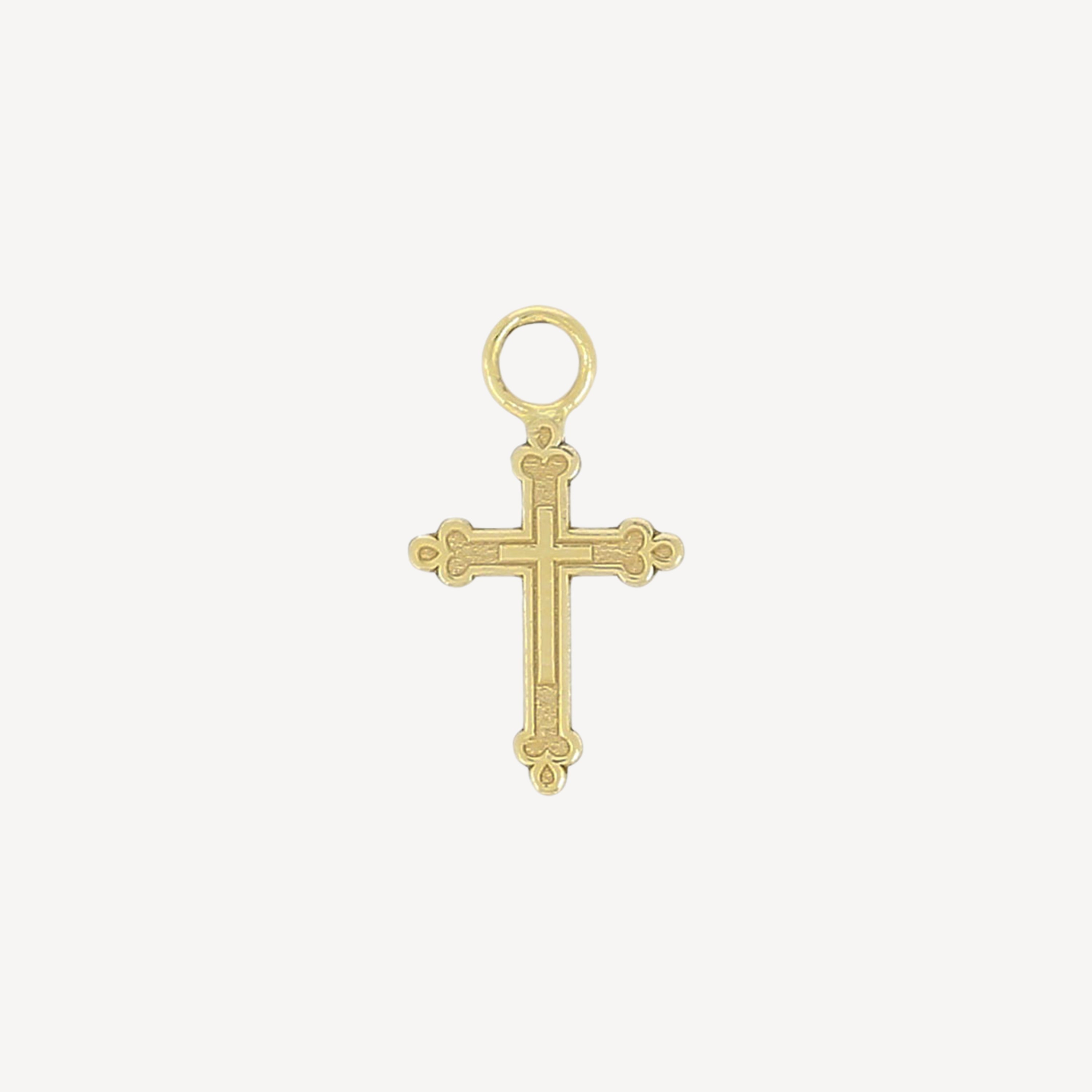 Gold Cross Charm