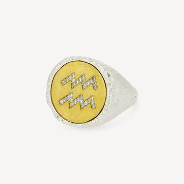 Zodiac Aquarius Ring