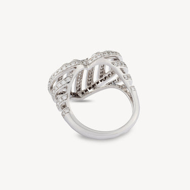 Cut Coeur ring White gold Diamonds