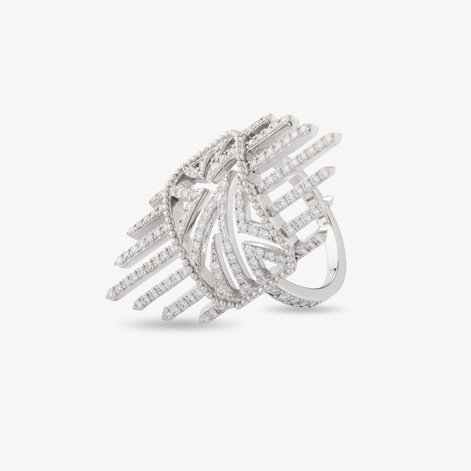 Haxo ring White gold MM diamonds