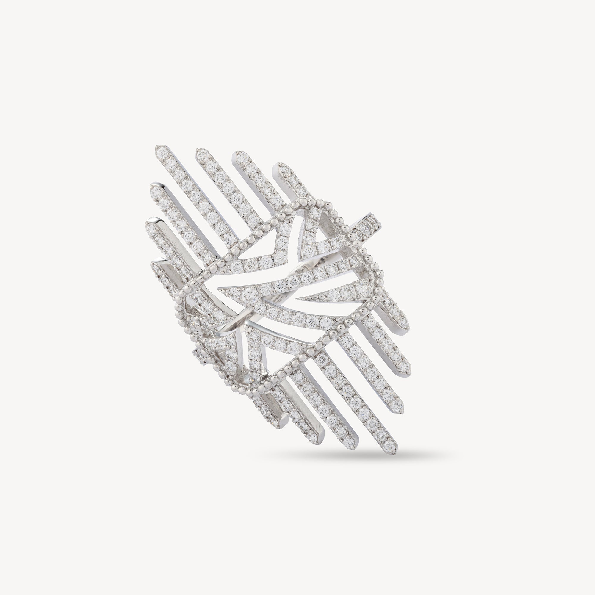 Haxo ring White gold MM diamonds