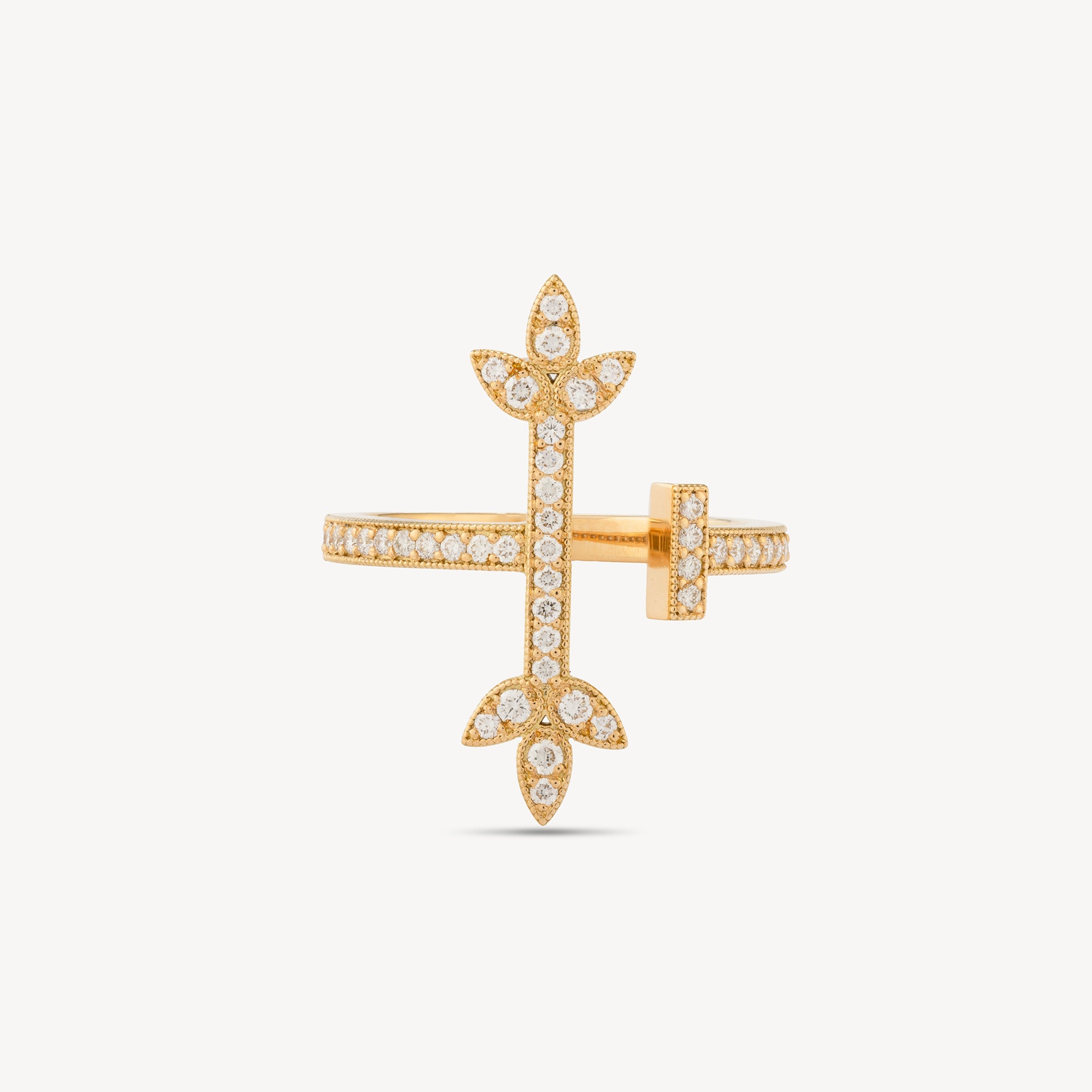 Ring Indy Ouverte Yellow gold Diamonds