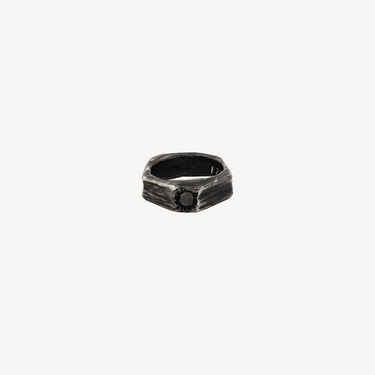 Black Diamond Octagon Ring