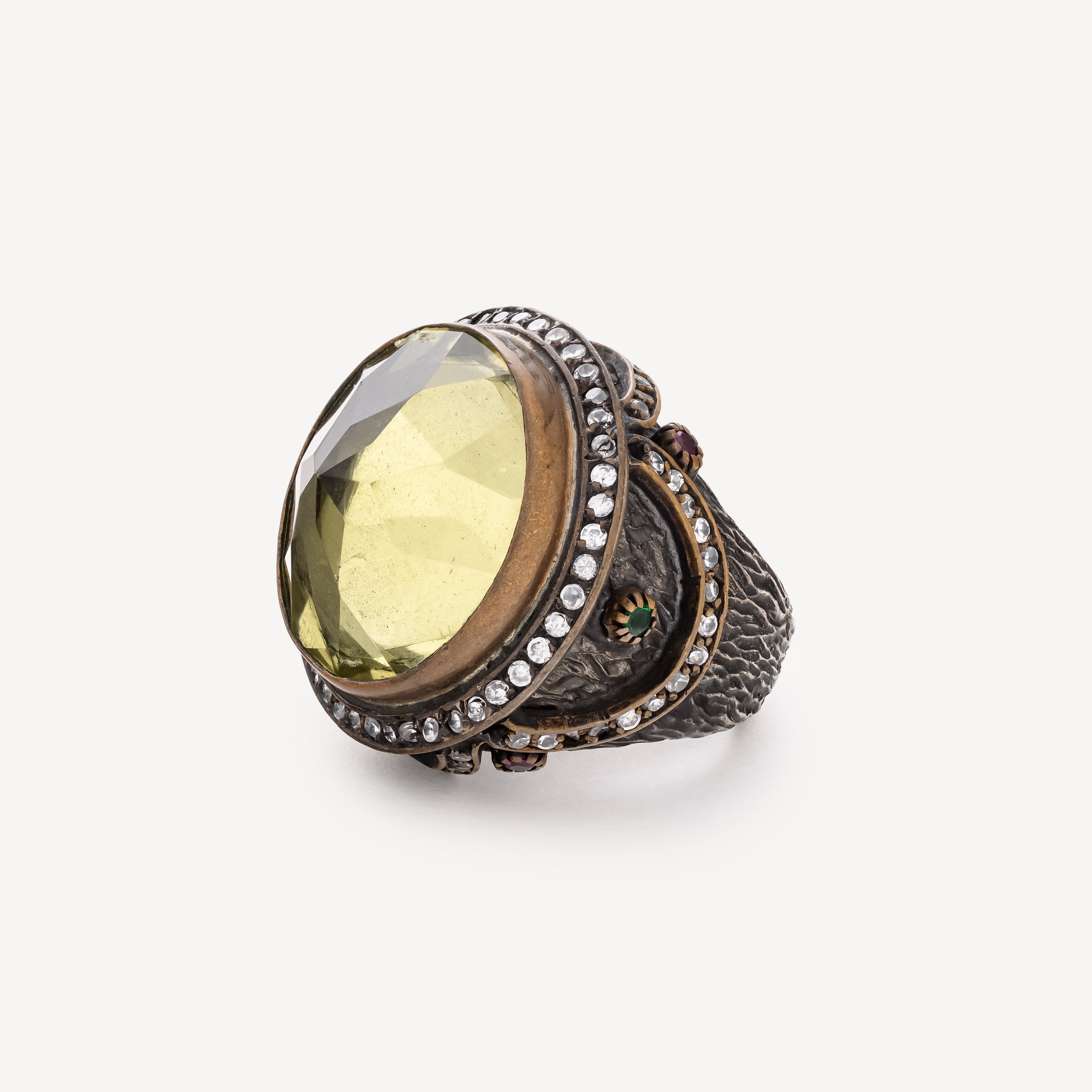 Green Prasiolite Ring