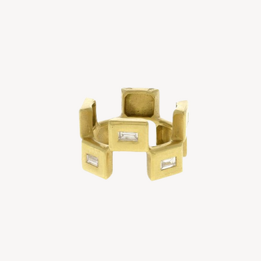 Unzi Yellow Gold Ring