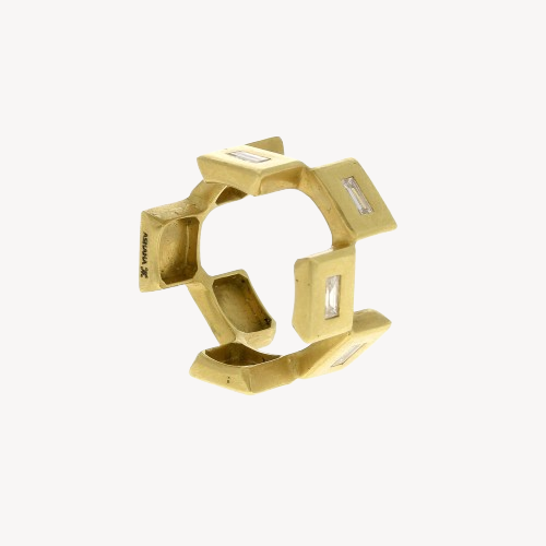 Unzi Yellow Gold Ring