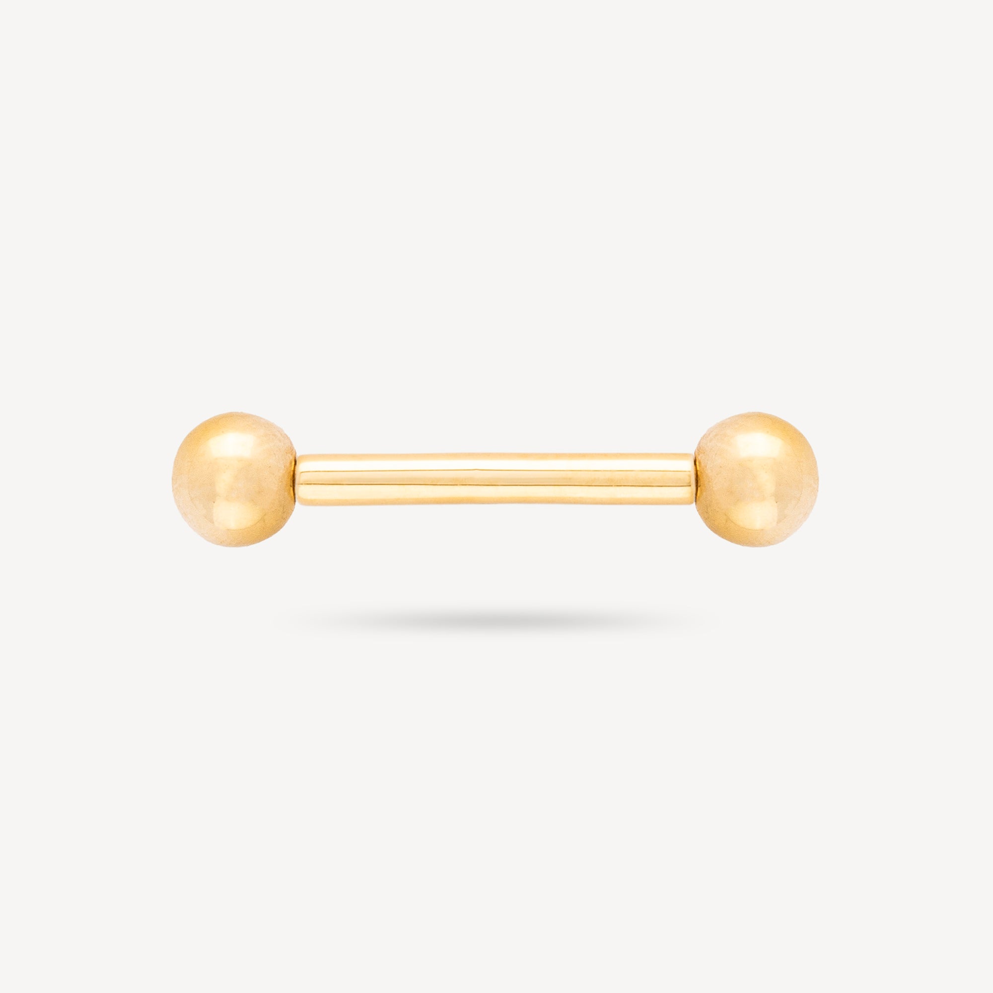 Piercing Barre 14mm Yellow Gold Nipple