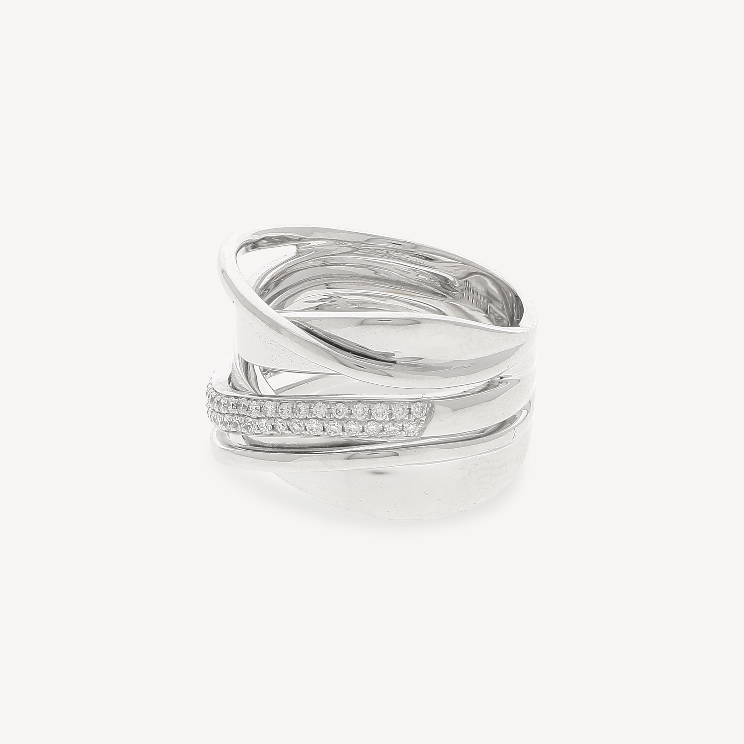 White Gold and Diamonds Ring 0.35cts