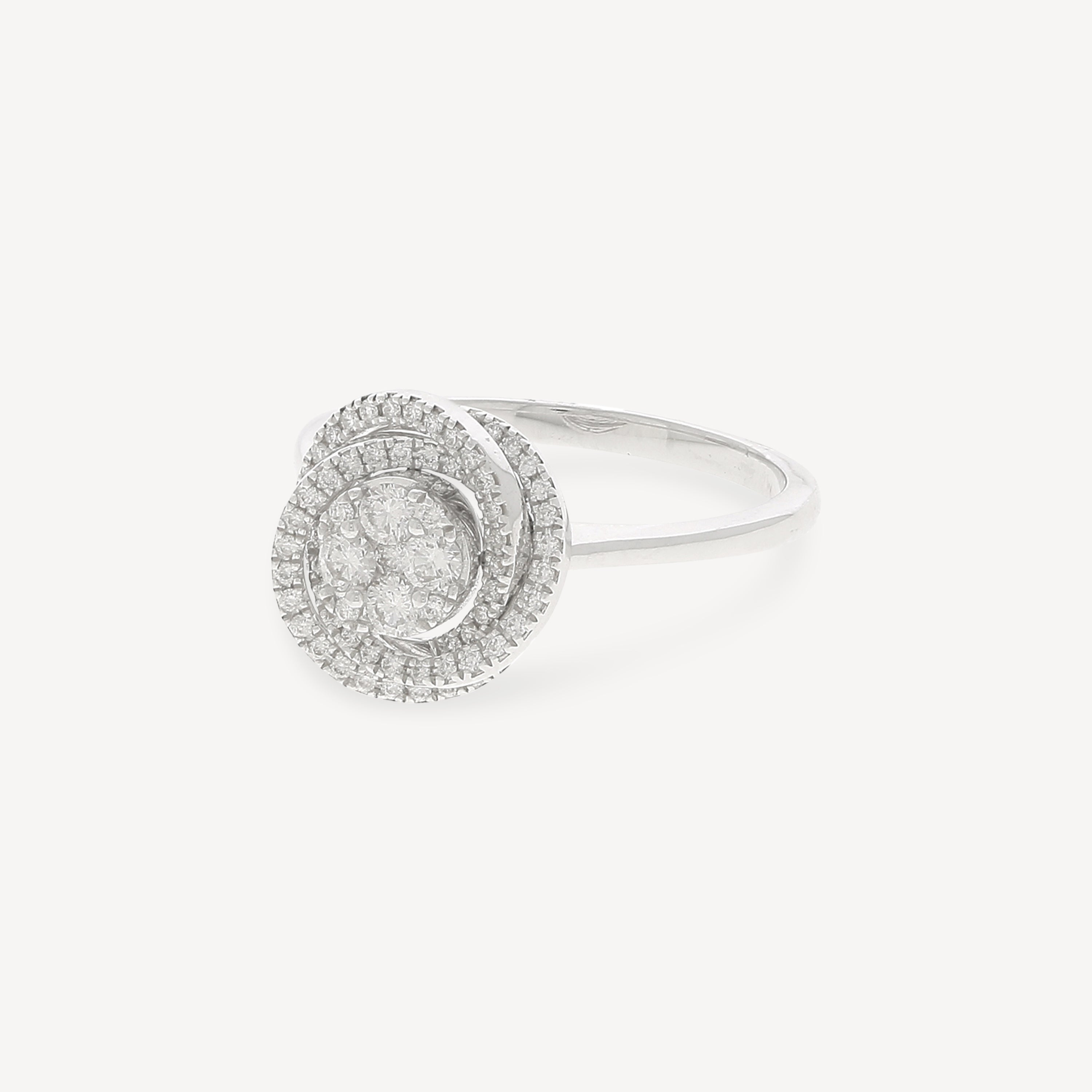 White Gold and Diamonds Ring 0.40cts