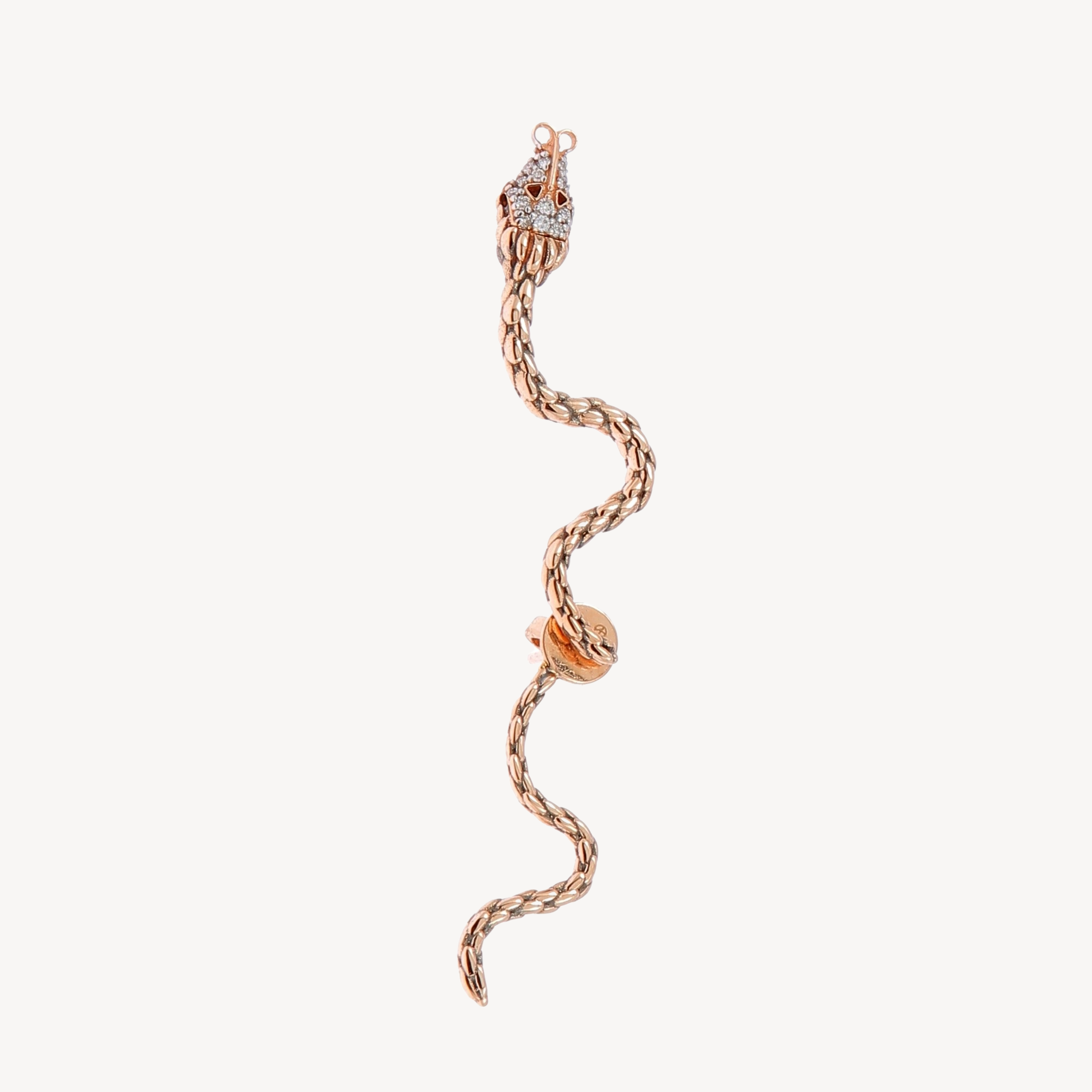 Small snake earring