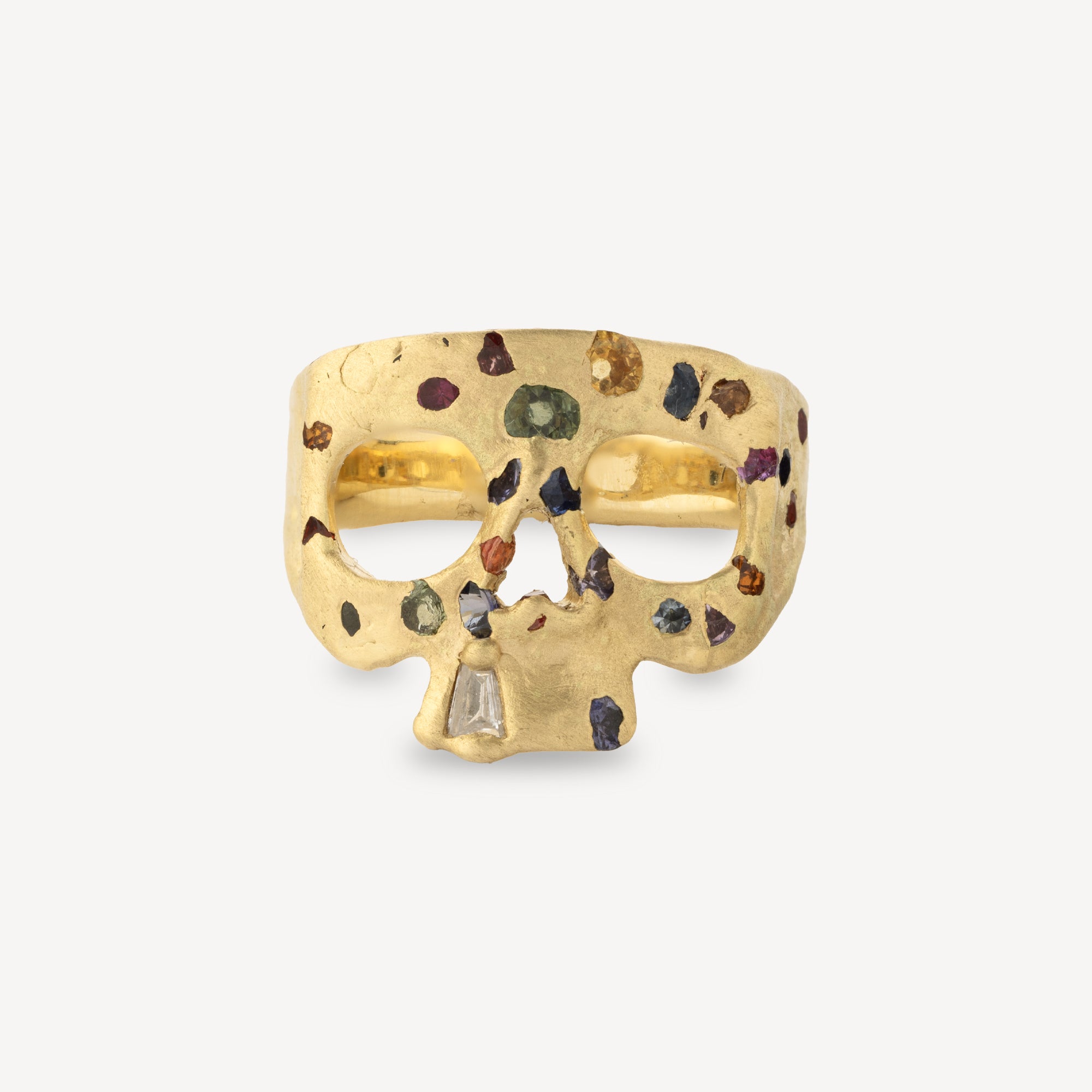 Ring Extra Small Skull Confetti Rainbow