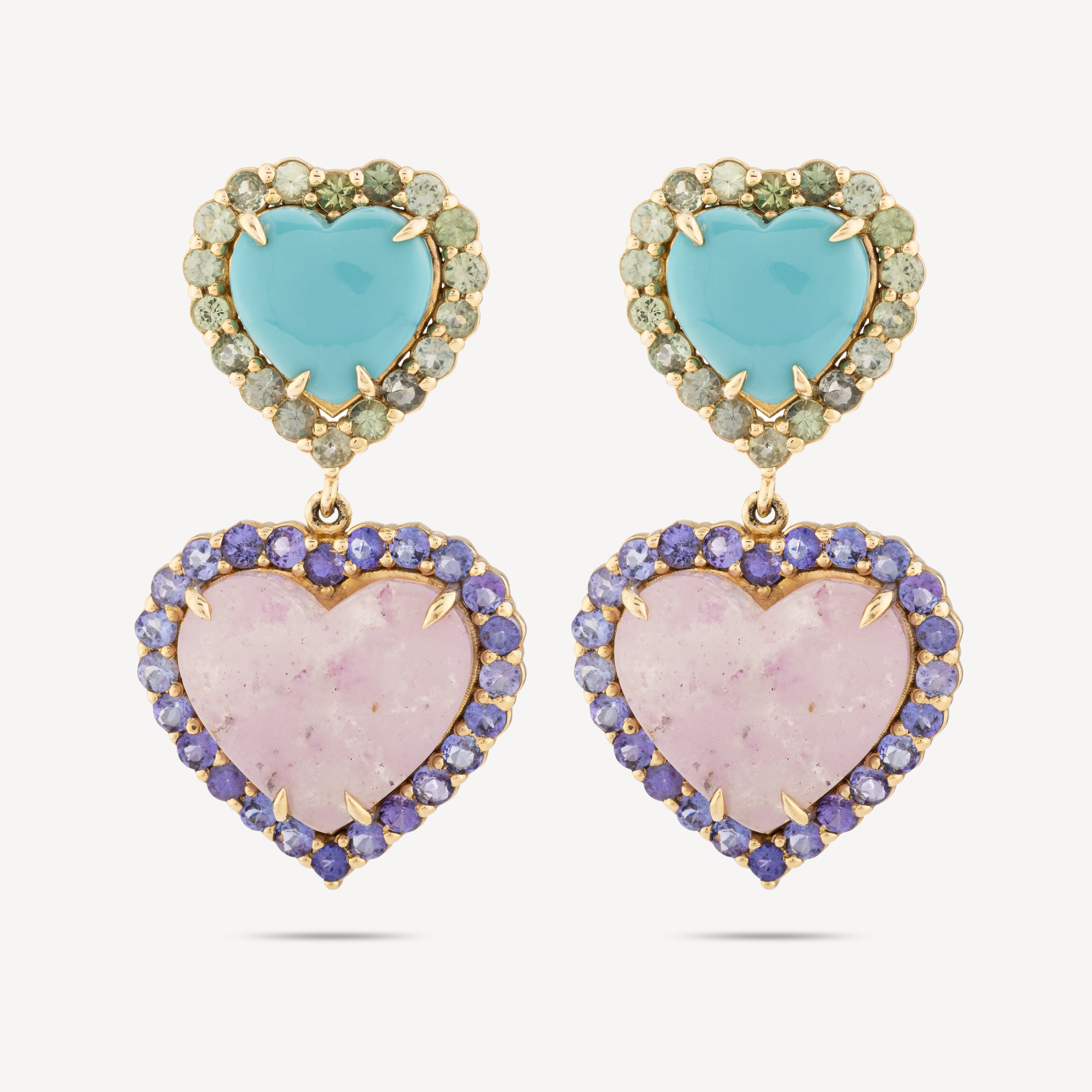 Double Heart Dolly Earrings