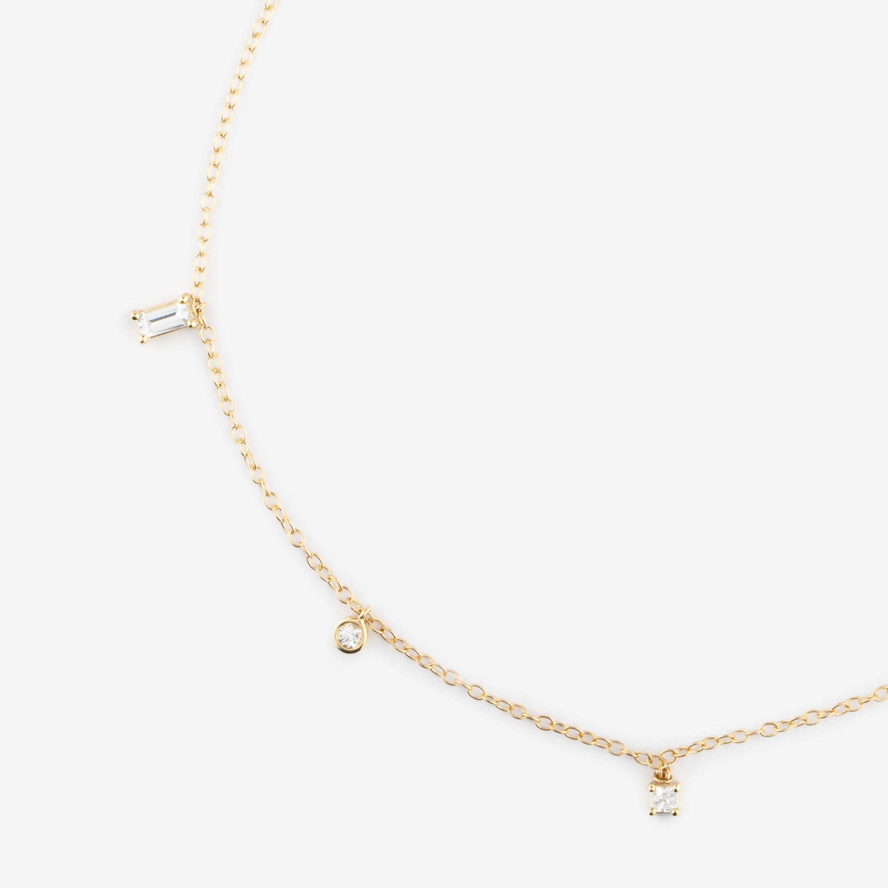 Bright Pear Baguette Anklet