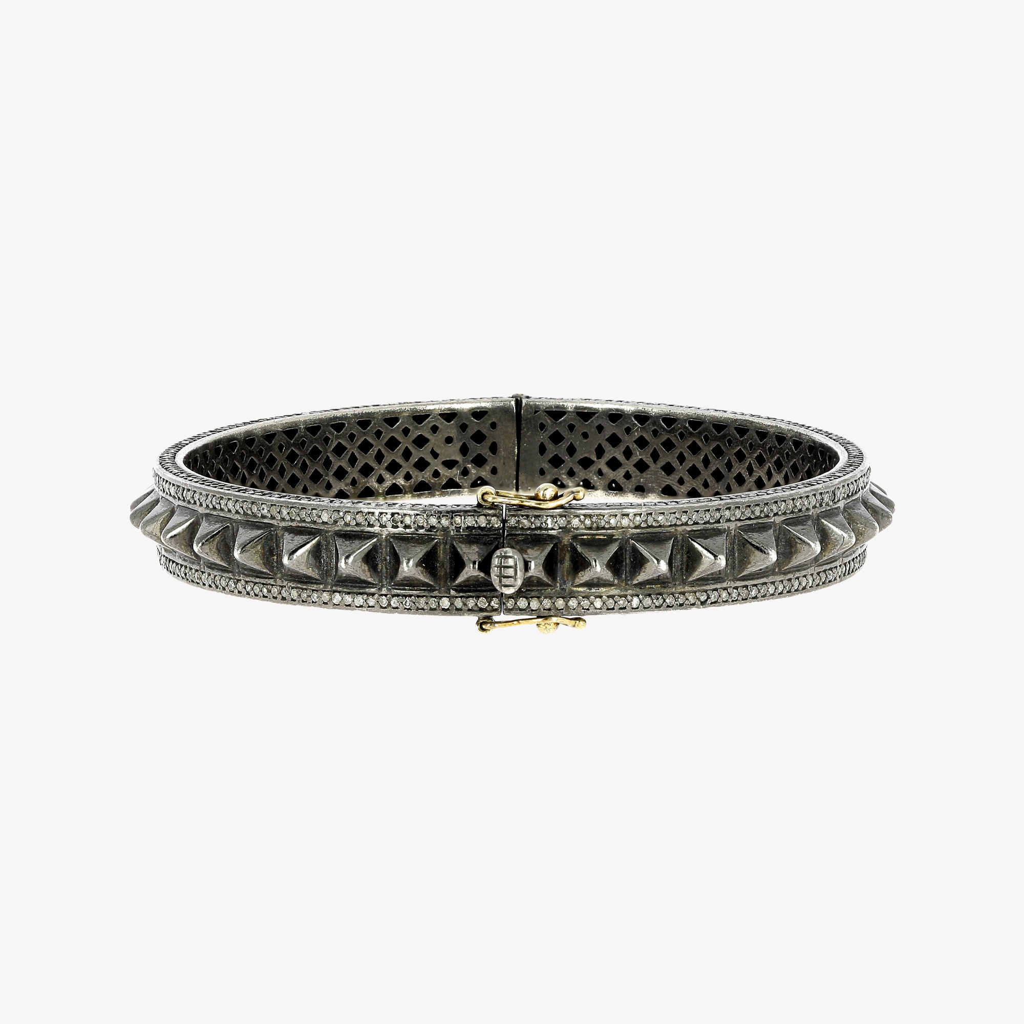 Bracelet Gem Palace Spike Silver Diamonds