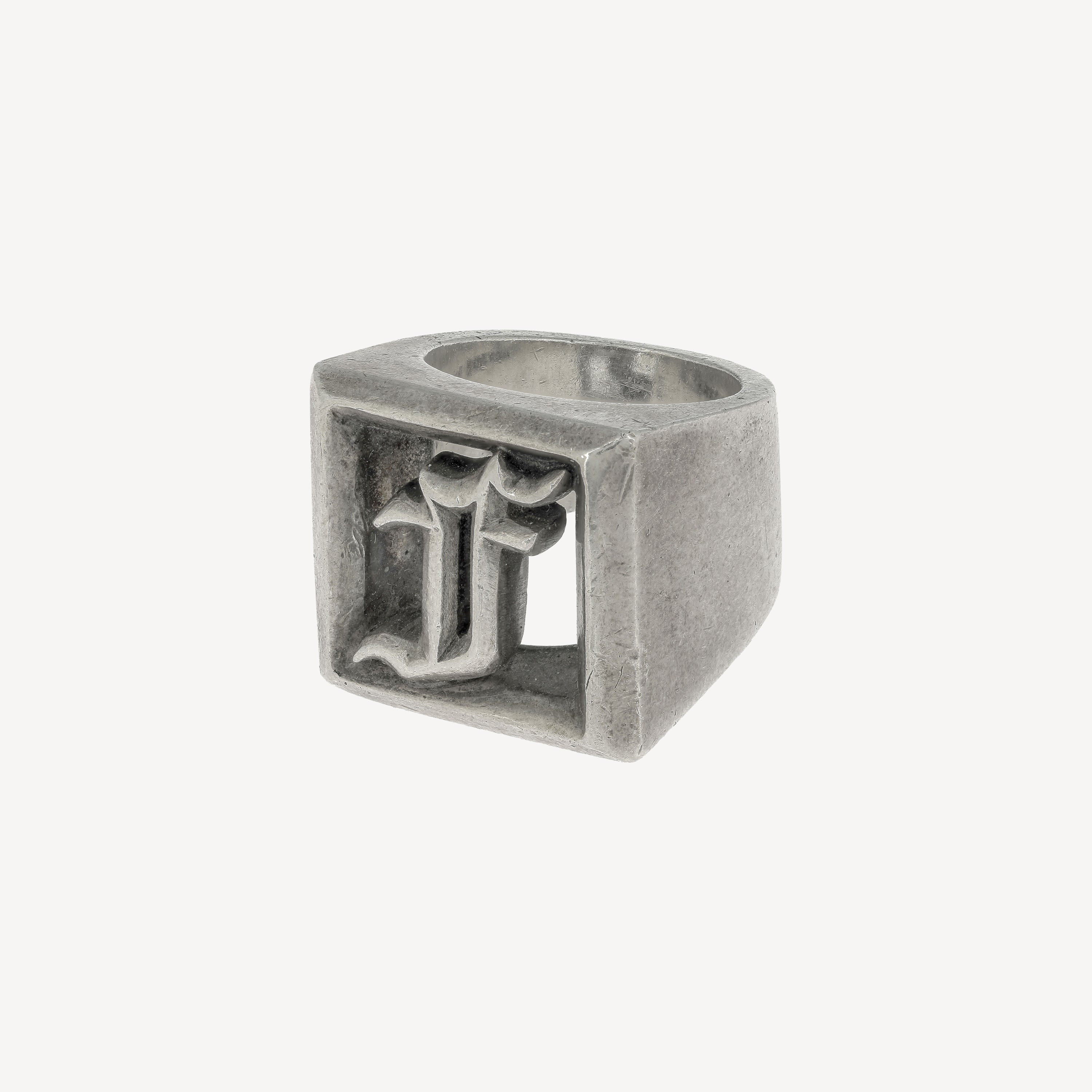 Letter Block ring