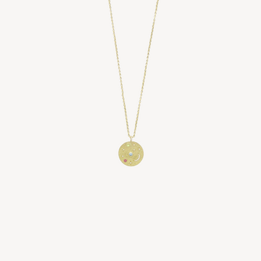 Agena yellow gold necklace