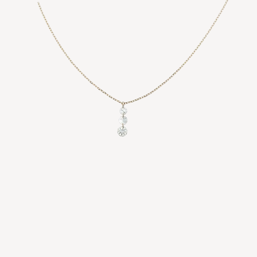 Diamond gradient necklace Rose Gold