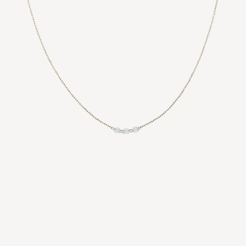 3.5mm diamond necklace Rose Gold