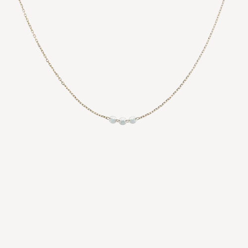 3mm diamond necklace Rose Gold