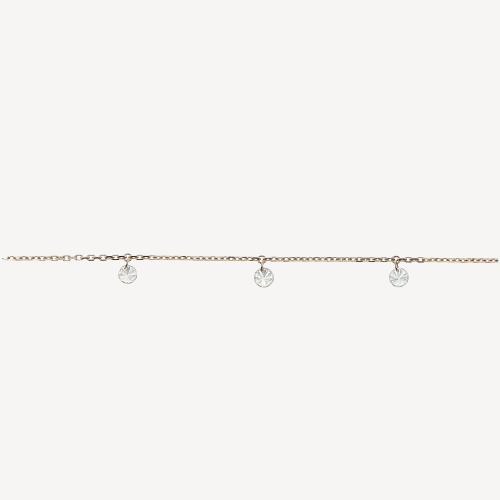 3.5mm diamond necklace Rose Gold