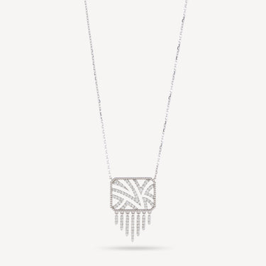 Haxo White Gold Diamond Pendant Necklace