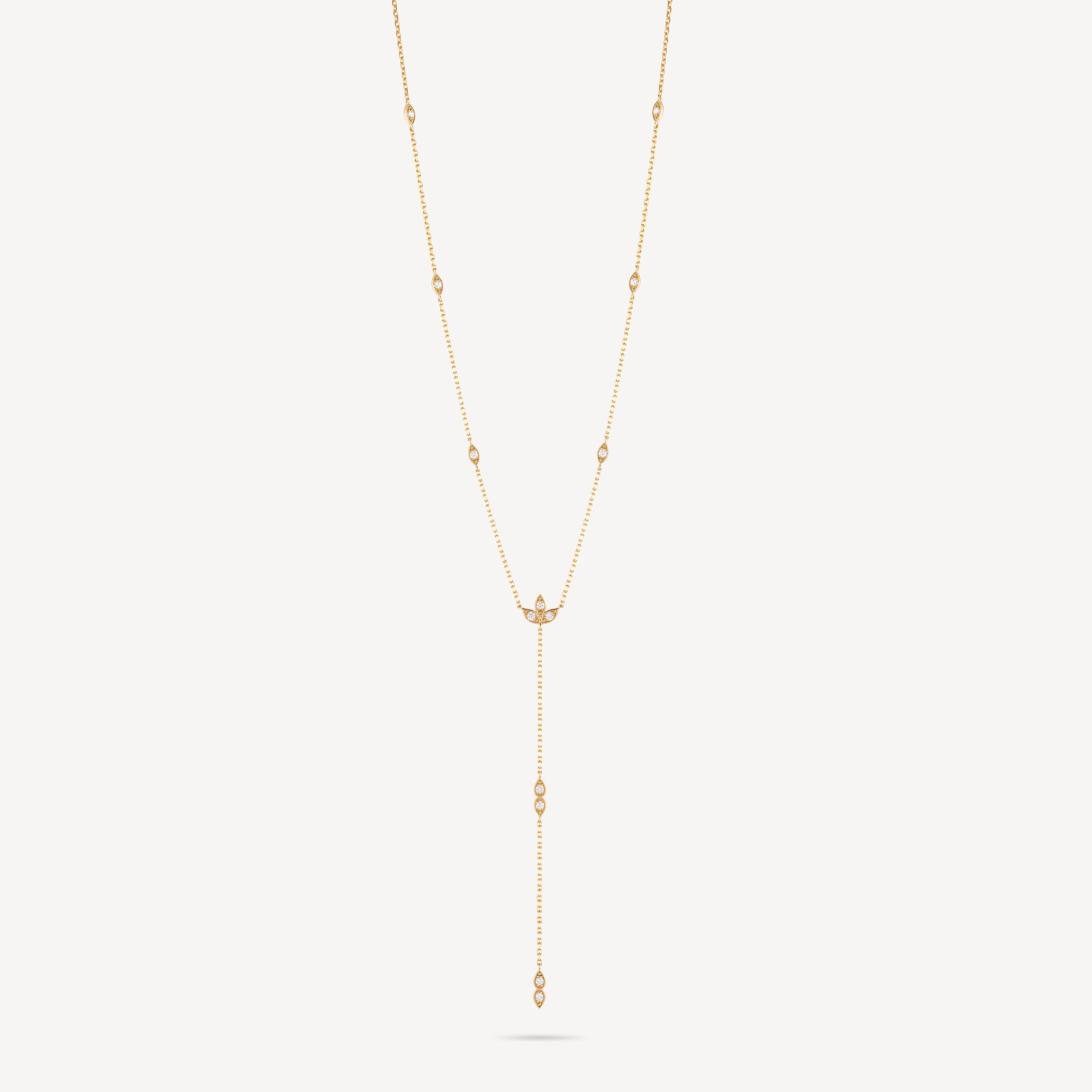 Indy necklace Yellow gold Diamonds