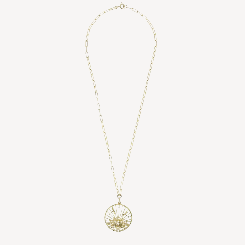 Lotus White Diamonds Necklace