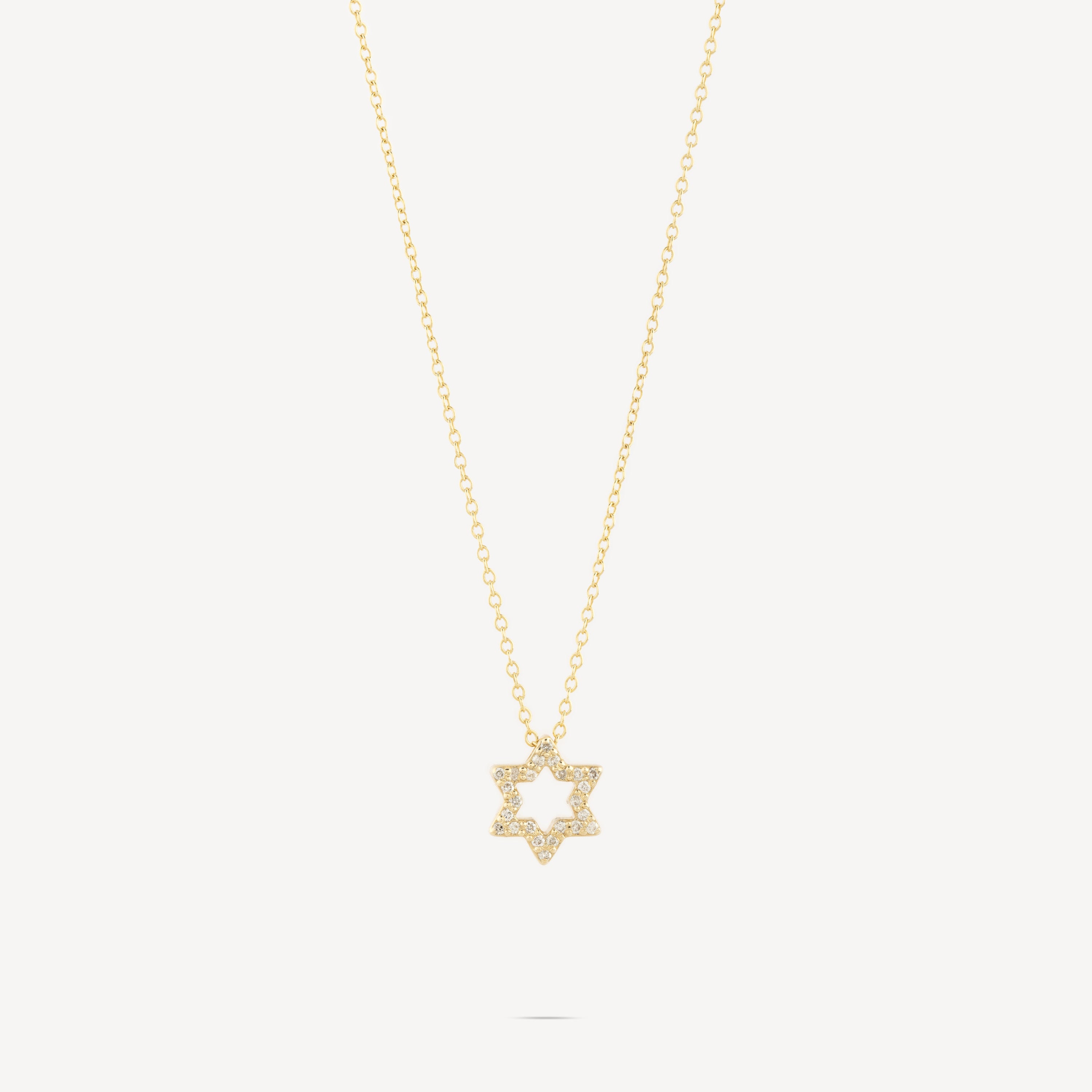 Magen David Full Diamonds Necklace