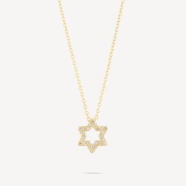 Magen David Full Diamonds Necklace