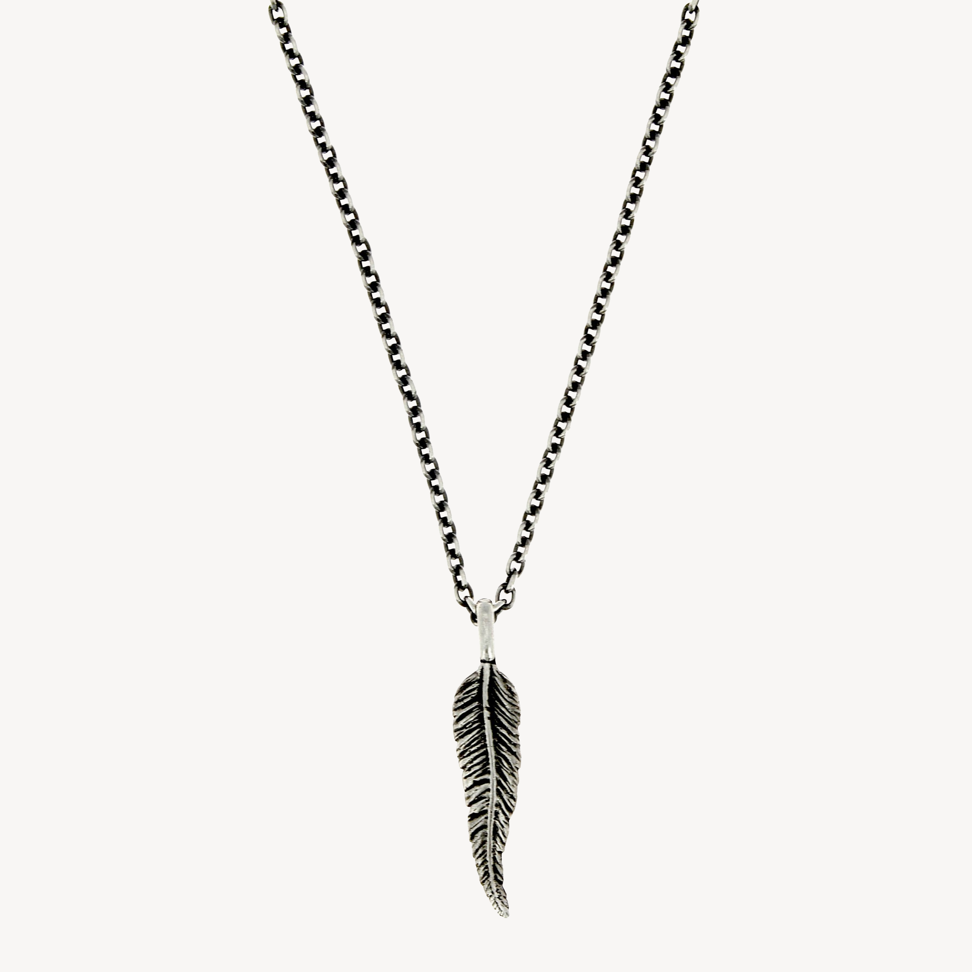 Silver Feather Necklace