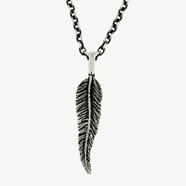 Silver Feather Necklace